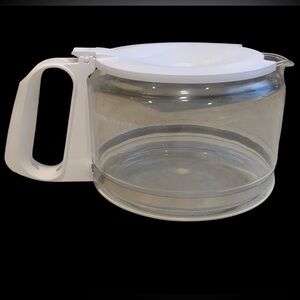 Black & Decker Spacemaker 12 Cup Glass Carafe Coffee Pot Replacement White